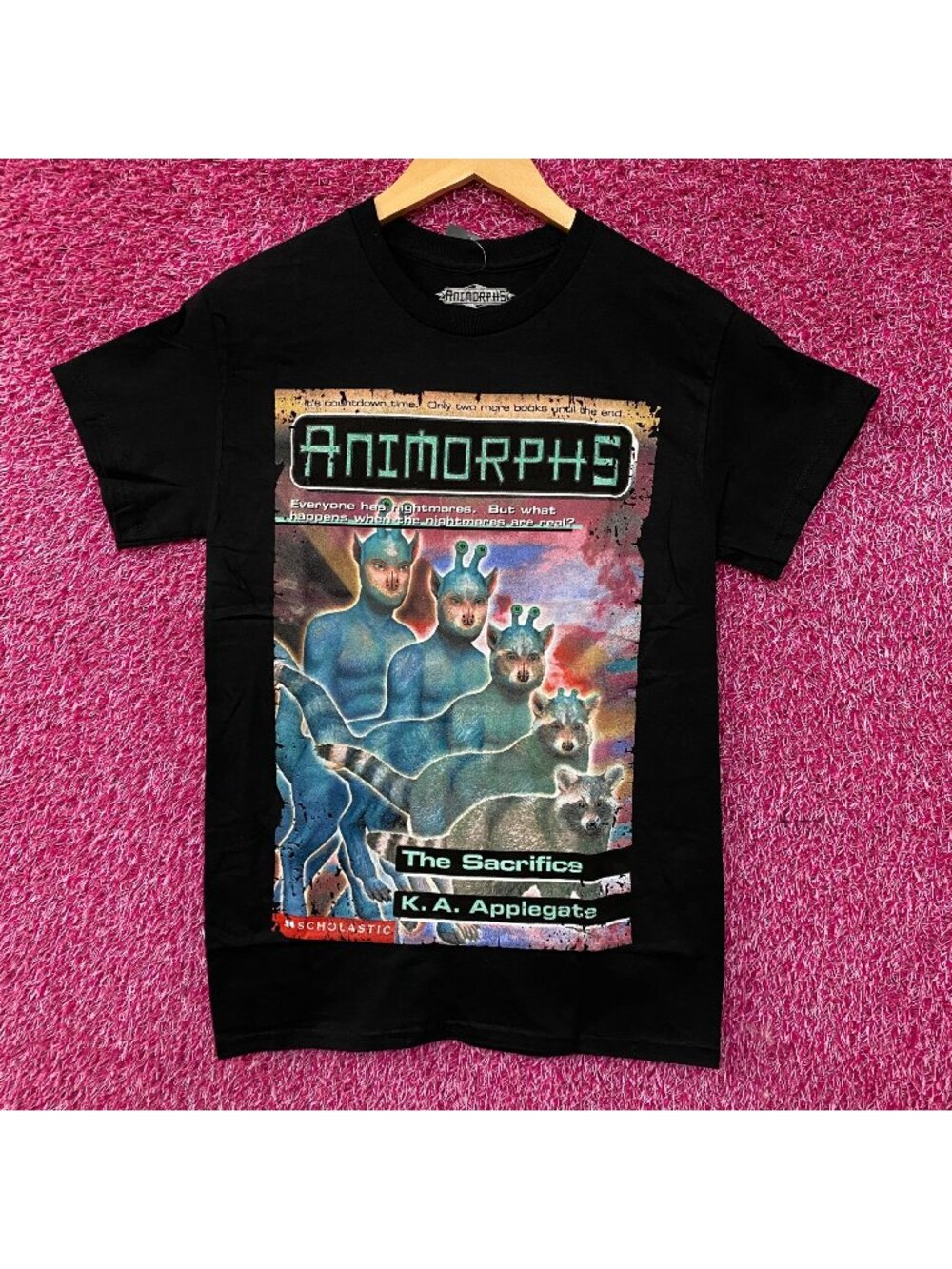 Animorphs The Sacrifice Book Cover Graphic T-Shirt Small